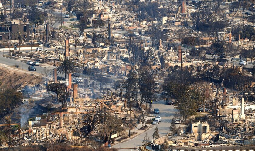 California officials reopen certain Palisades Fire zones, cops to use planes to monitor looting