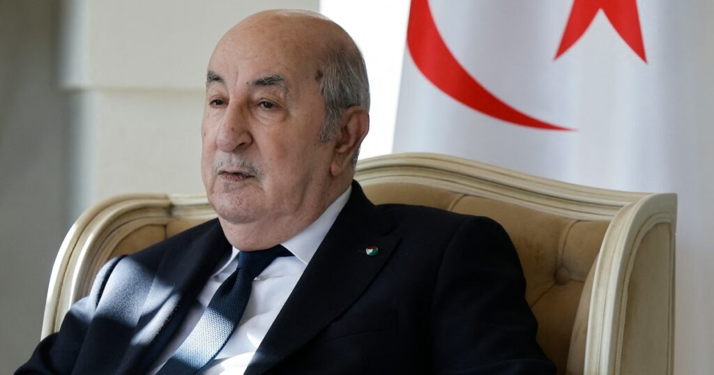 Le président algérien Abdelmadjid Tebboune, le 13 juin 2024 en Italie.