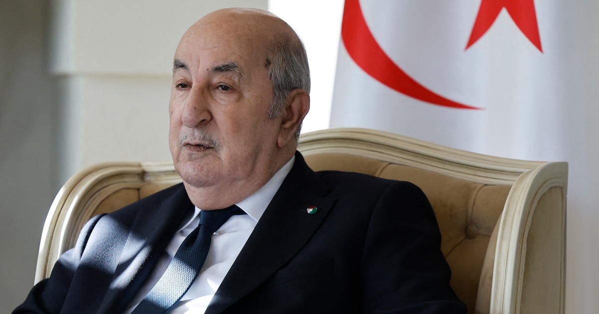 Le président algérien Abdelmadjid Tebboune, le 13 juin 2024 en Italie.