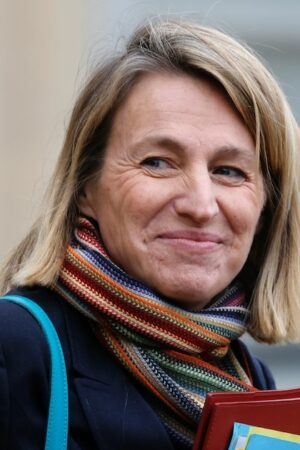 La ministre du Travail Astrid Panosyan-Bouvet à Paris, le 15 janvier 2025