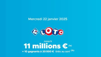 Résultat du Loto (FDJ) : le tirage du mercredi 22 janvier 2025, 11 millions d'euros en jeu