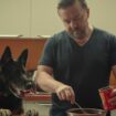 Anti as Brandy the Dog and Ricky Gervais as Tony. Pic: Rex/Natalie Seery/Netflix/Kobal/Shutterstock