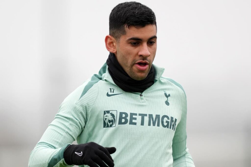 Cristian Romero back in Tottenham training but will not be ready for Hoffenheim