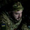 KHARKIV OBLAST, UKRAINE - JANUARY 16: Ukrainian soldiers are seen in a defensive position in their defensive position near the Russian border in the Kharkiv Oblast, Ukraine on January 16, 2025. Jose Colon / Anadolu (Photo by JOSE COLON / ANADOLU / Anadolu via AFP)