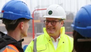 Prime Minister Sir Keir Starmer during a visit to a construction site in Cambridge. File pic: PA