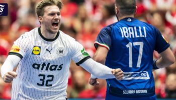 Handball-WM in Dänemark: Deutschland besiegt Italien und steht im Viertelfinale