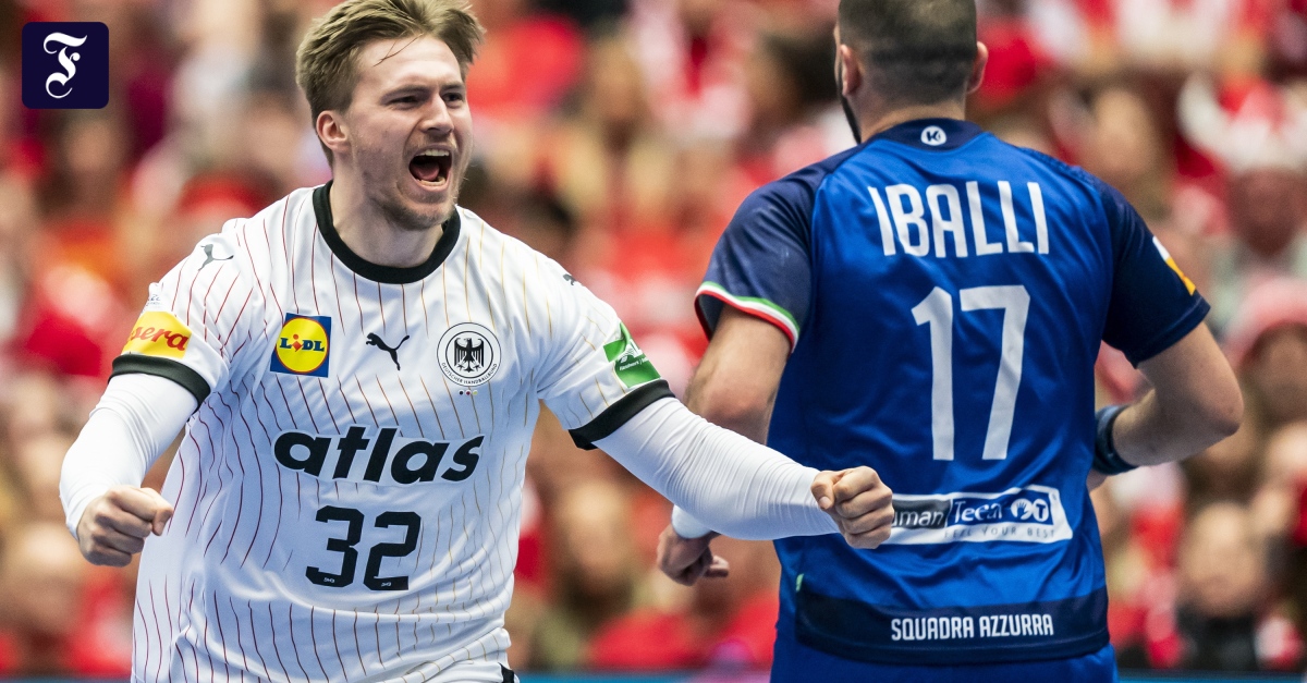 Handball-WM in Dänemark: Deutschland besiegt Italien und steht im Viertelfinale