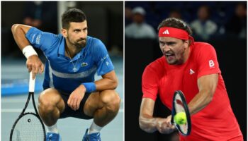 Novak Djokovic v Alexander Zverev LIVE: Australian Open score and updates from semi-final clash