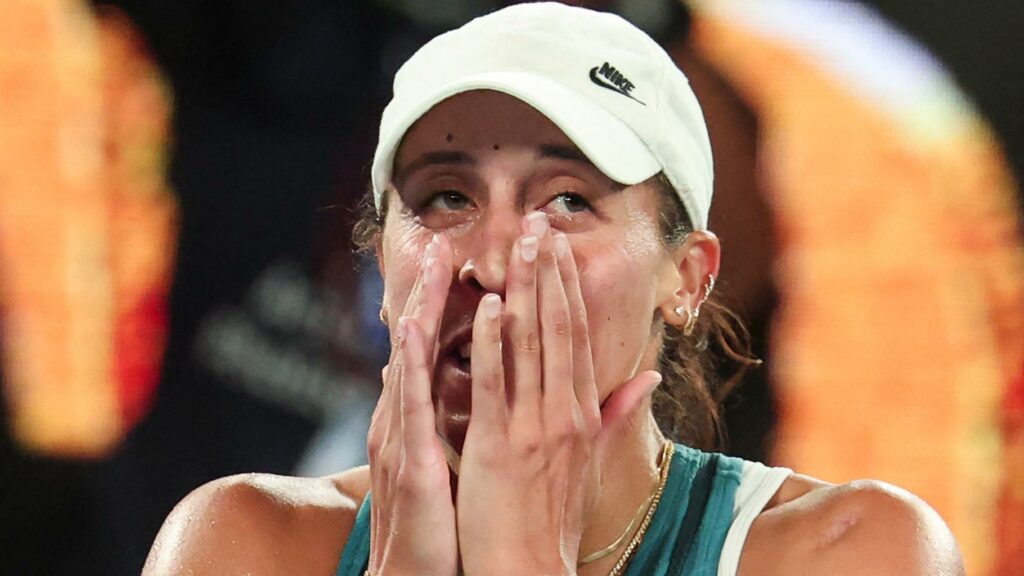 Madison Keys en larmes à l’Open d’Australie après avoir remporté son premier titre de Grand Chelem