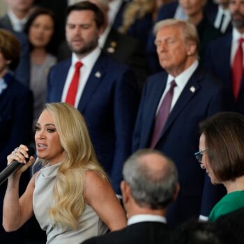 Carrie Underwood sees streaming numbers tumble after performing at Trump inauguration