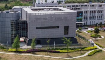 Vue aérienne du laboratoire P4 de l'institut de virologie de Wuhan, dans la province centrale chinoise du Hubei, le 17 avril 2020