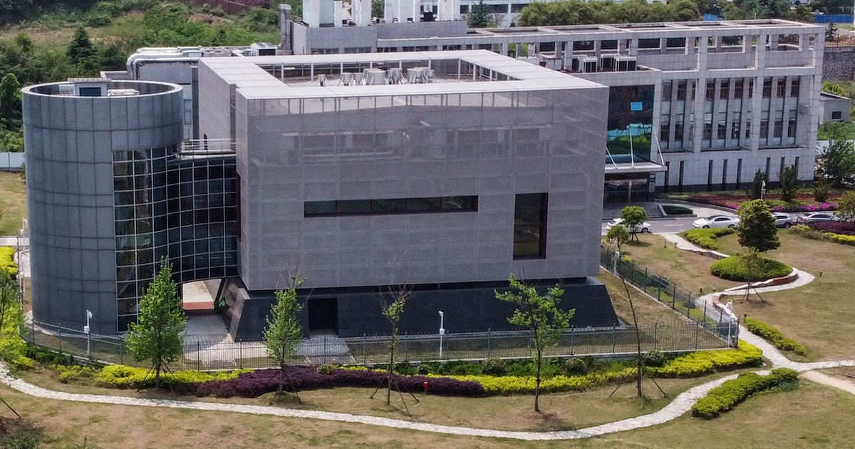 Vue aérienne du laboratoire P4 de l'institut de virologie de Wuhan, dans la province centrale chinoise du Hubei, le 17 avril 2020