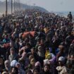 Displaced Palestinians return to their homes in the northern Gaza Strip, following Israel's decision to allow thousands of them to go back for the first time since the early weeks of the 15-month war with Hamas, Monday, Jan. 27, 2025. (AP Photo/Abdel Kareem Hana)