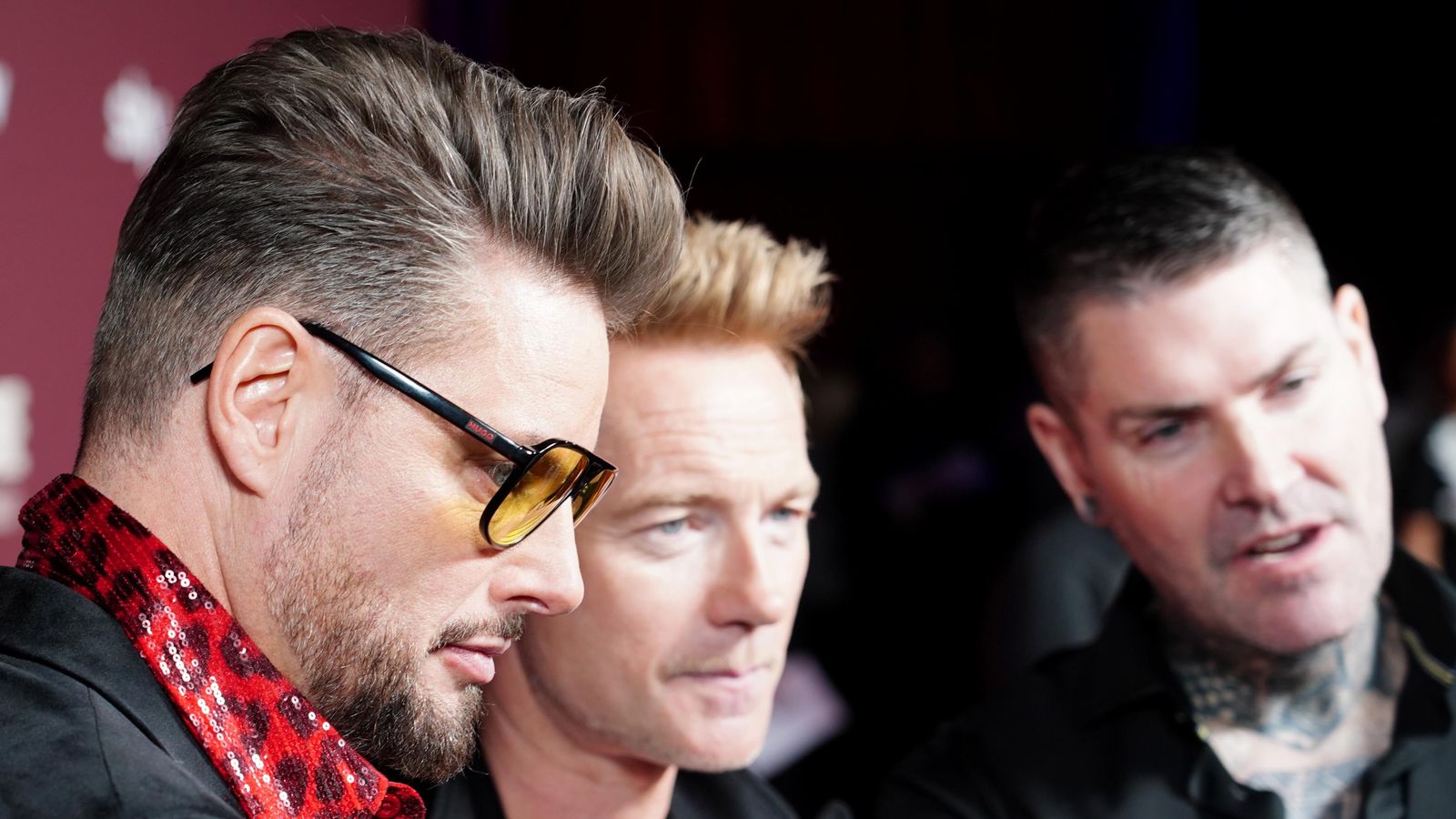 (L-R) Keith Duffy, Ronan Keating and Shane Lynch at the world premiere of Boyzone: No Matter What, at London's Roundhouse. Pic: PA