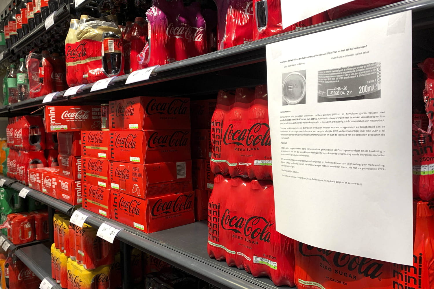 Un rappel de produits Coca concerne spécifiquement la France, ces boissons sont peut-être chez vous