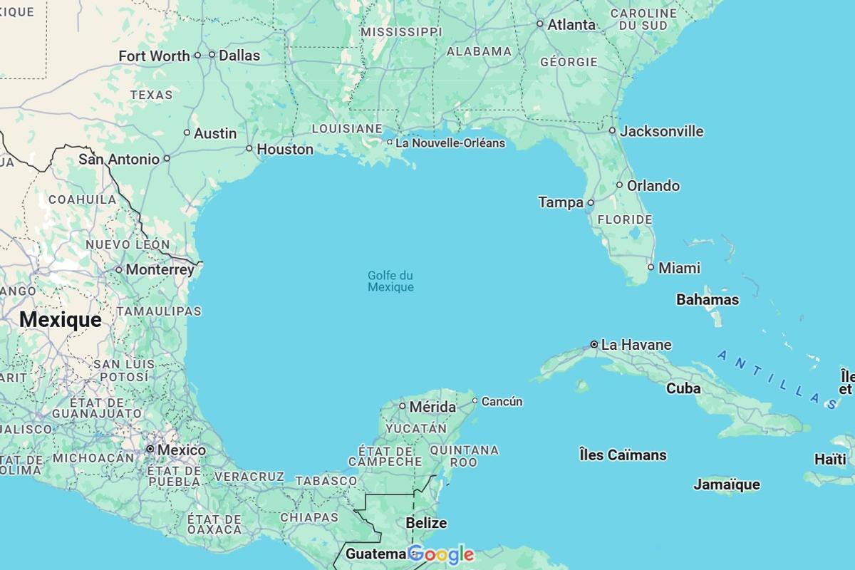 Google Maps va renommer le Golfe du Mexique en Golfe d’Amérique aux Etats-Unis