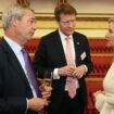 Reform UK leader Nigel Farage and Reform UK Deputy leader Richard Tice speaking to the Duchess of Edinburgh during a reception hosted by King Charles III and Queen Camilla for members of Parliament newly elected in the 2024 election, and members of the House of Lords, at Buckingham Palace in London. Picture date: Wednesday January 29, 2025. Aaron Chown/Pool via REUTERS