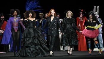 INTERVIEW. La haute couture de Julien Fournié vue par Audrey Fleurot, Marina Viotti, Ashley Scott, Cédric Le Gallo et Wilfried Bernard