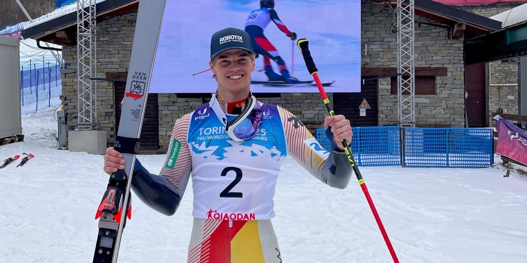 Aleix Aubert gana el gigante y suma el tercer oro de España en la Universiada