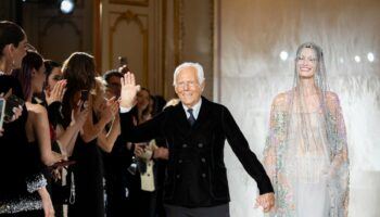 Armani Privé celebrates 20 years with a shimmering show in Paris