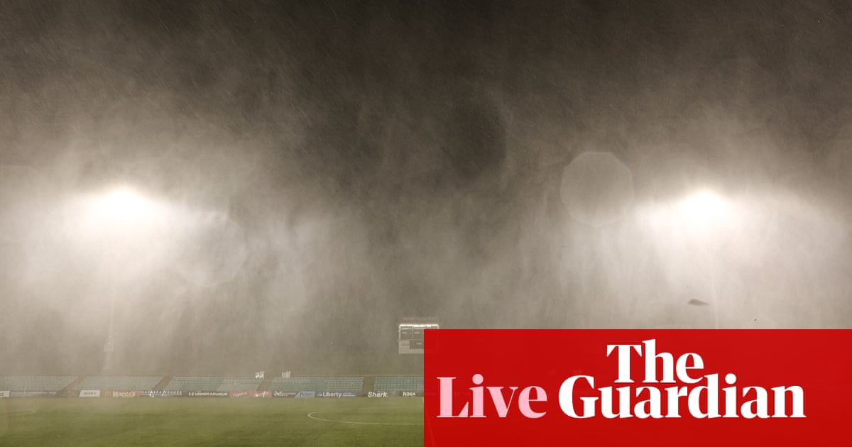 Australia news live: tens of thousands without power in NSW after electrical storms as Sydney faces more train chaos