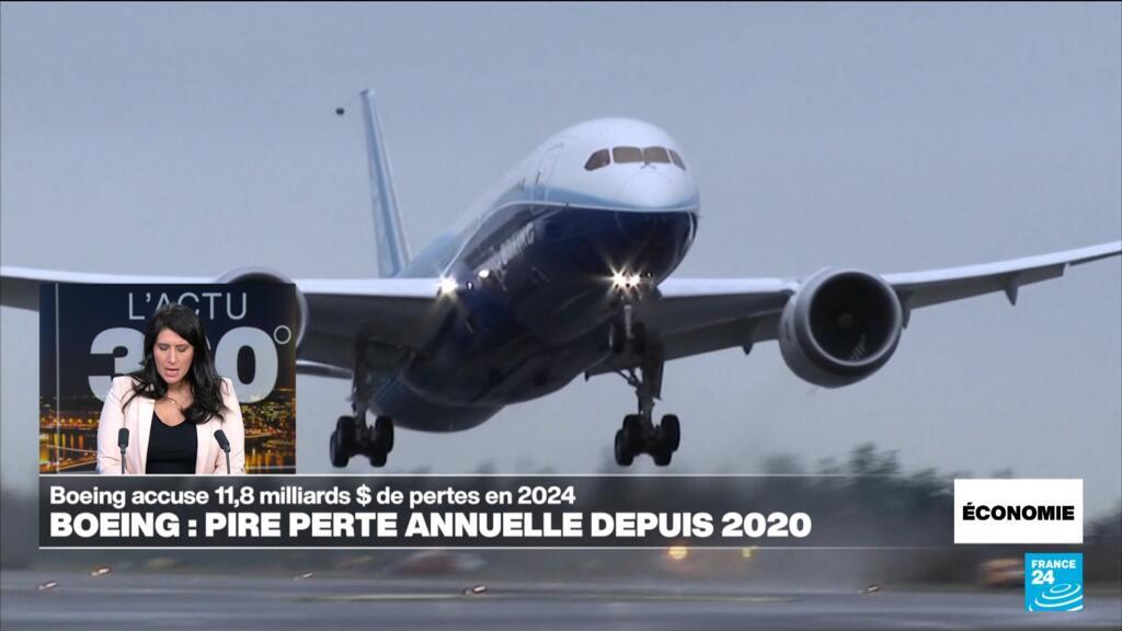 Boeing accuse 11,8 milliards de dollars de perte annuelle en 2024