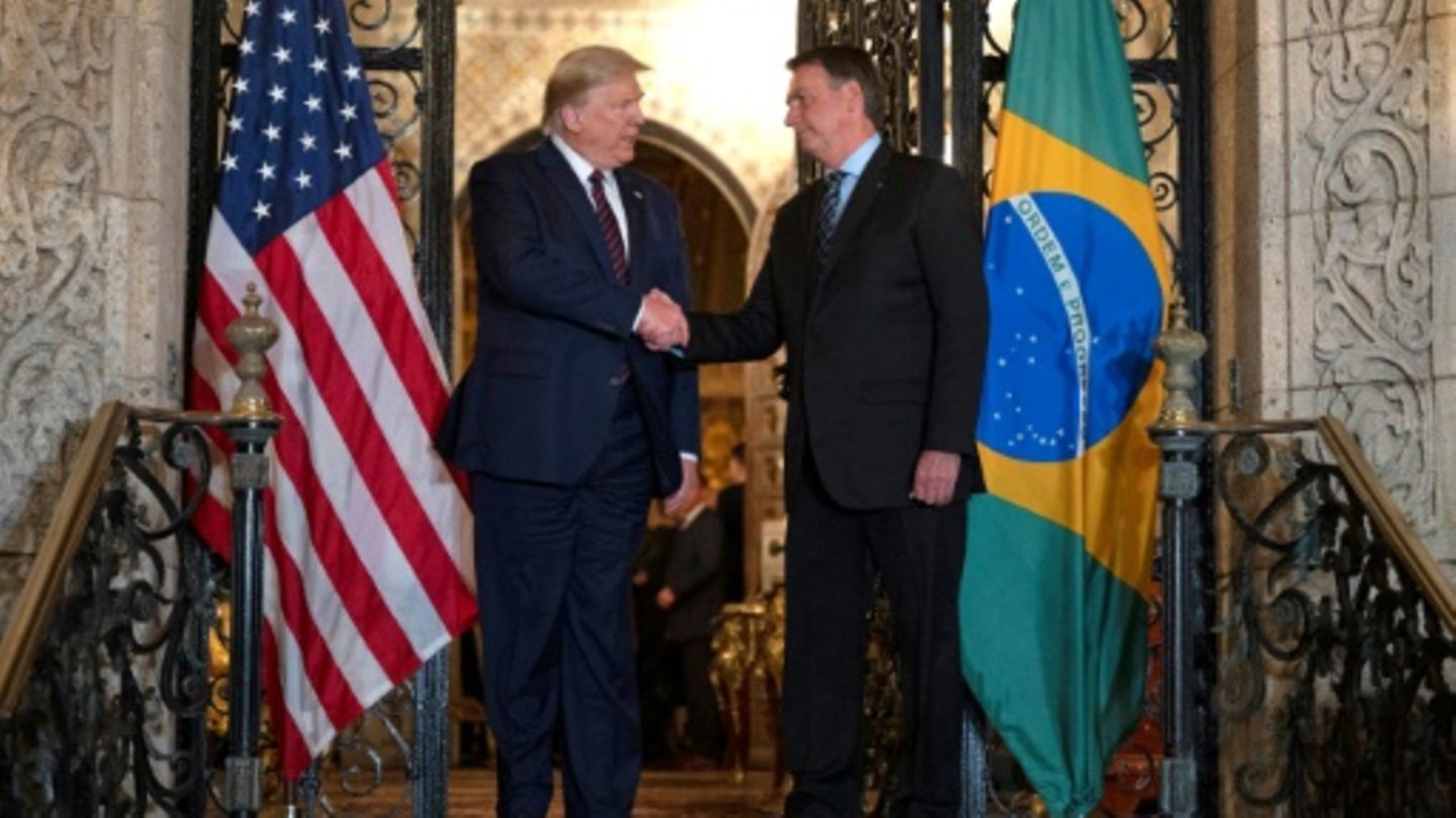 Donald Trump (links) und Jair Bolsonaro im Jahr 2020