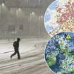 Britain's snowed under! Map reveals where winter blast will dump up to four inches of snow within hours - as UK grapples with flooding, flight disruption and bin collection chaos