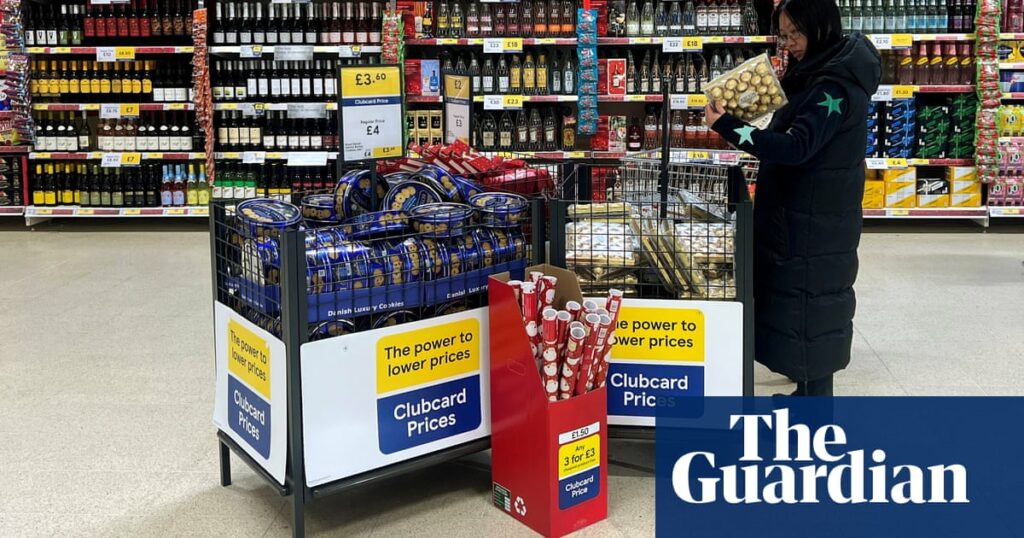 Bumper Christmas for UK supermarkets boosted by food price inflation