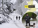 Children stranded at flood-hit school as two major incidents are declared: Britain is gripped by flooding chaos - as map reveals where temperatures will plunge to -9C tonight