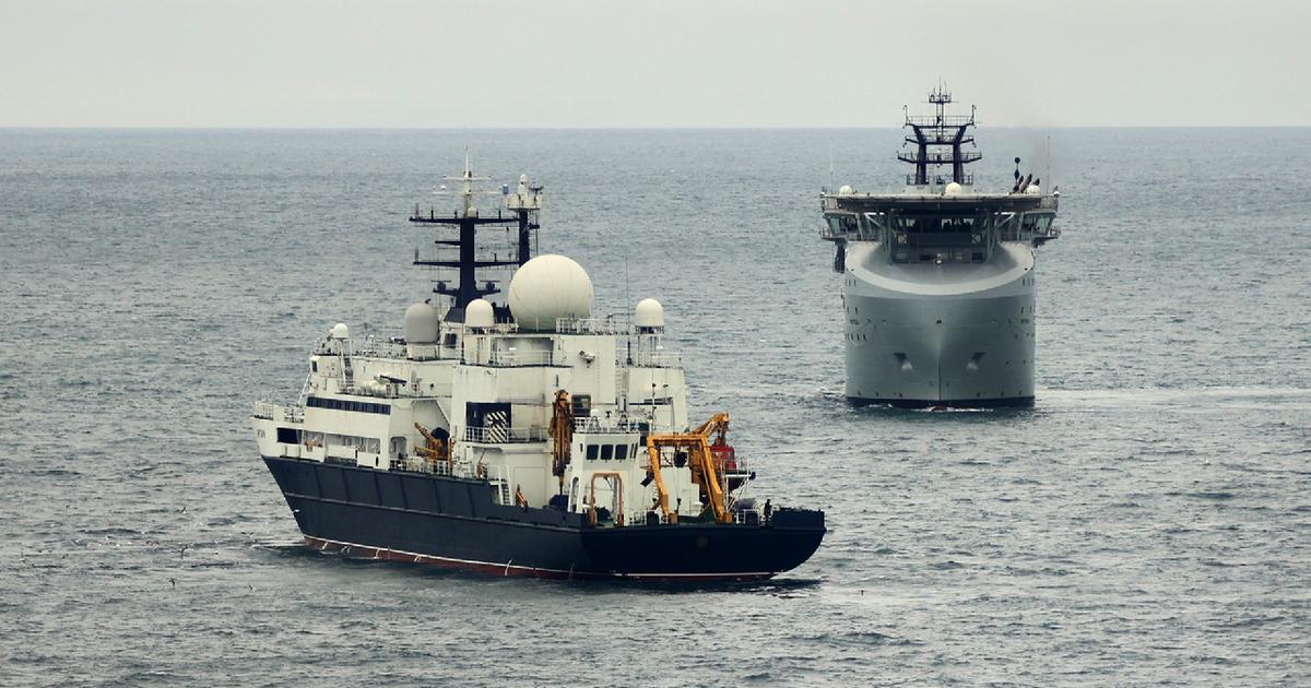 Dans la Manche, la traque du navire russe «Yantar» par la marine britannique, soupçonné d’espionnage