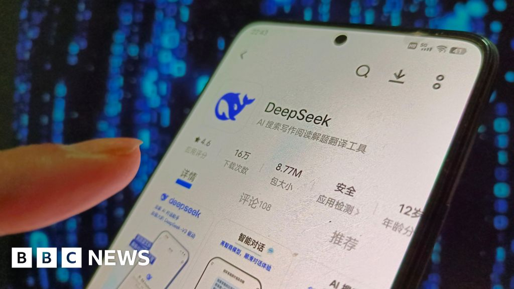 DeepSeek's 'cheap' Chinese AI chatbot sparks tech stock selloff