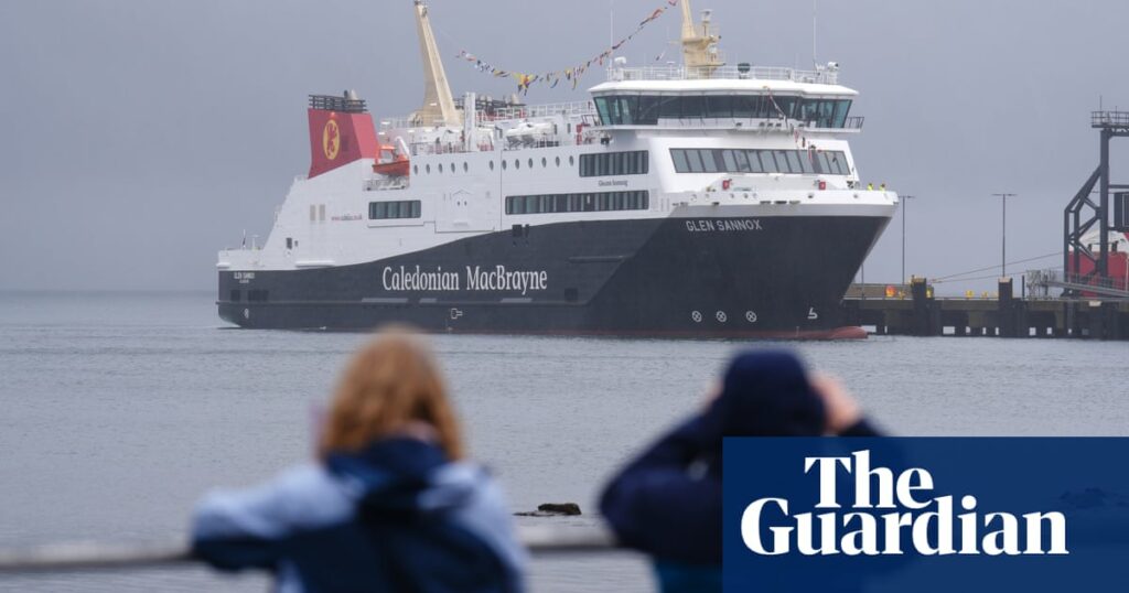 Delayed Scottish ferry finally sets sail to Isle of Arran – almost seven years late