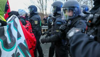 Der AfD-Bundesparteitag in Riesa wurde von großen Protesten begleitet (Archivbild). Foto: Jan Woitas/dpa