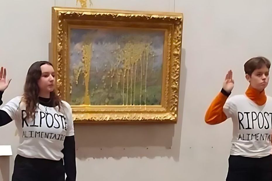 Deux militantes pour le climat condamnées à une amende après un jet de soupe sur un tableau de Monet à Lyon