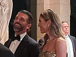 Don Jr. and his new girlfriend step out at Mar-a-Lago... as Trump speaks out on New Year's Eve from his celebrity-packed Florida fortress