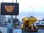 Emergency alert siren TONIGHT: Nearly 5million in path of Storm Eowyn get 10-second warning texts as red category weather front barrels down on UK with 100mph hurricane-force winds