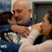 Emotional reunions as Israeli hostages see their families