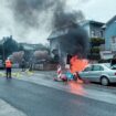 En pleine journée: Une voiture en feu mobilise les pompiers à Pétange