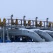 Eine Gaspumpstation ermöglicht den Gastransit von Russland durch die Ukraine in die EU