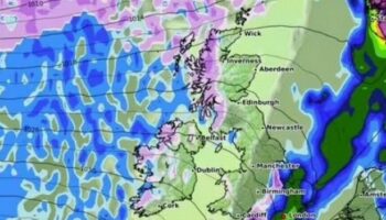 Exact date 215-mile-wide wall of snow to barrel into UK revealed in new weather maps