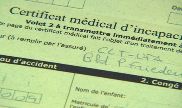 Faux certificats médicaux sur internet: La CNS les refuse et vous risquez une grosse amende !