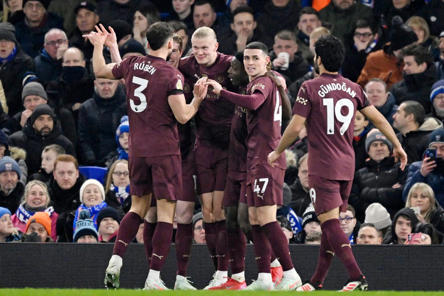 Football : Manchester City étrille Ipswich avant de retrouver le Paris Saint-Germain en Ligue des champions