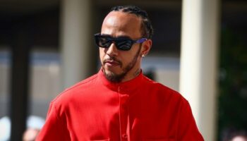 Formule 1: Lewis Hamilton fait ses premiers pas chez Ferrari