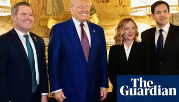 Giorgia Meloni meets Donald Trump in flying visit to Mar-a-Lago