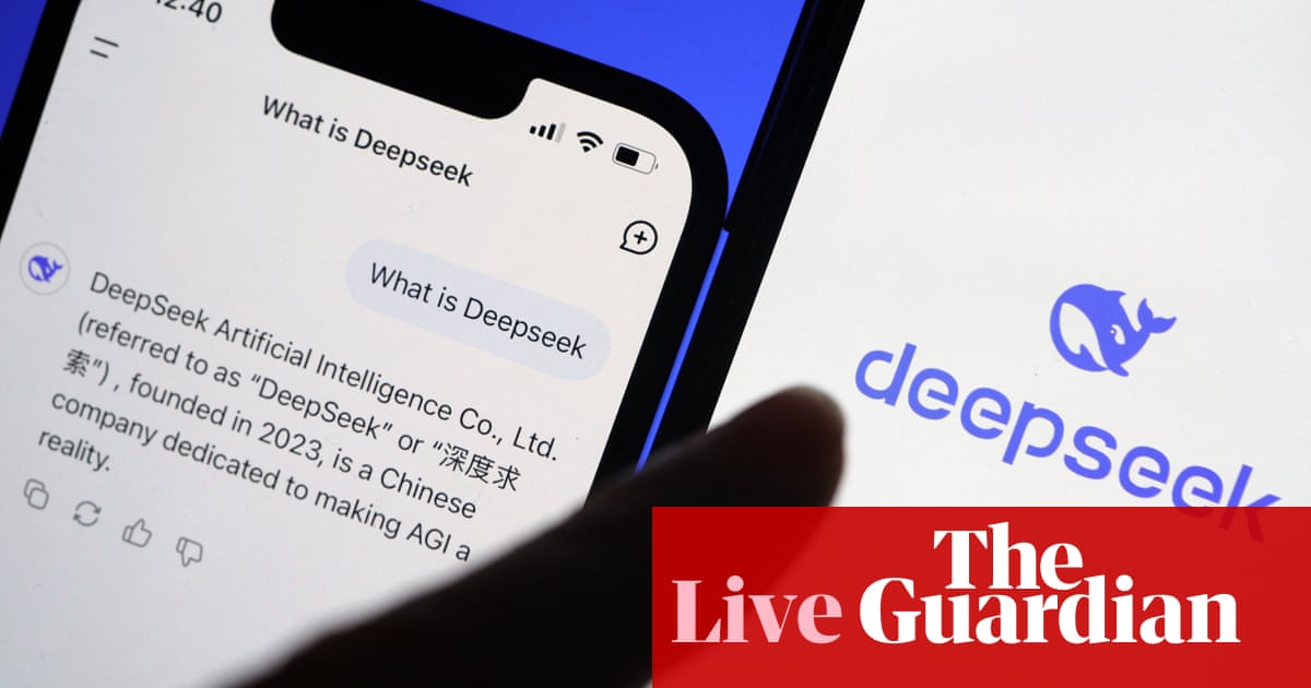 Global technology sell-off fades as OpenAI’s Altman vows ‘better models’ to compete with DeepSeek – business live