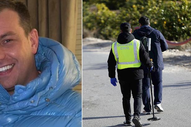 Harrowing images show where body in hunt for dad in Benidorm found with 'blood on road'