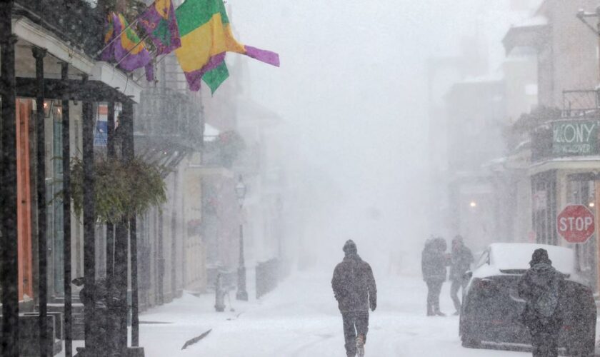 Houston, Nouvelle Orléans... Une rare tempête de neige déferle sur le sud des États-Unis