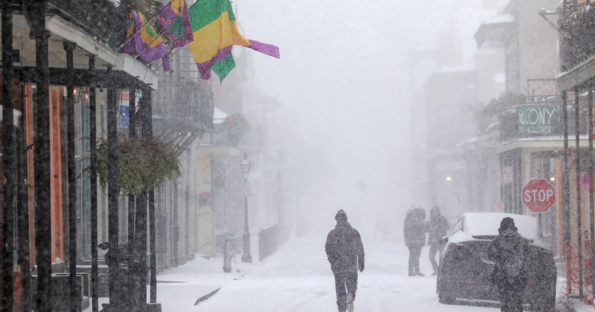 Houston, Nouvelle Orléans... Une rare tempête de neige déferle sur le sud des États-Unis