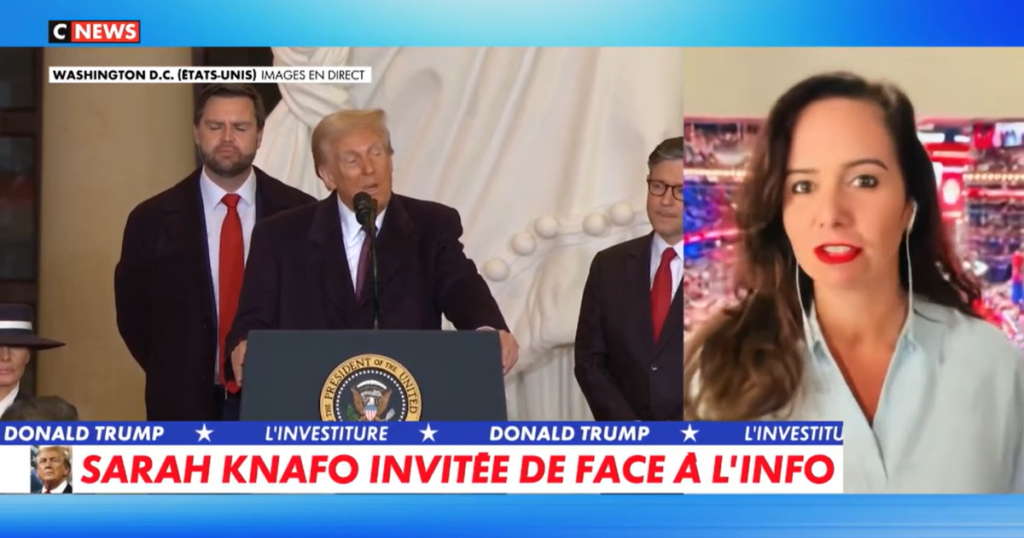 «Il y a de quoi être jaloux» : Sarah Knafo compare le discours d’investiture de Trump à la déclaration de politique générale de Bayrou